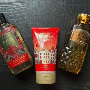 Bath & Body Works Christmas Scents Body Wash/Scrub Bundle